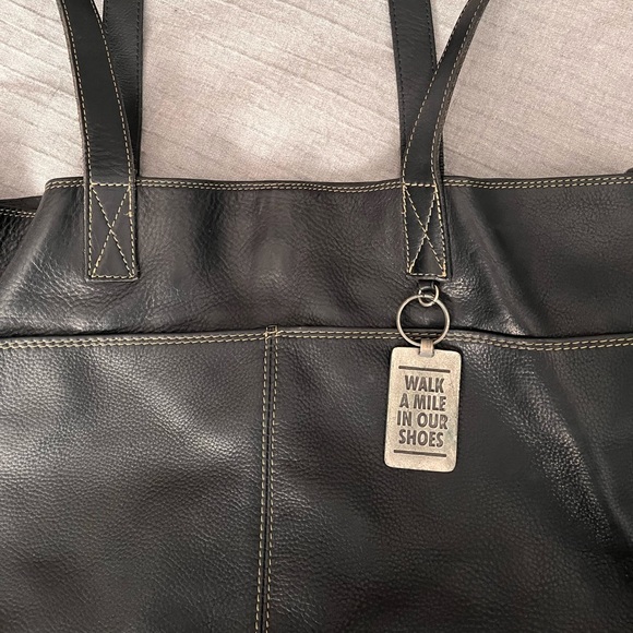 Vintage Stone Ridge leather tote bag - Picture 4 of 8